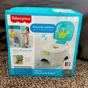 Brand-new Fisher Price Royal stepstool potty for toddlers